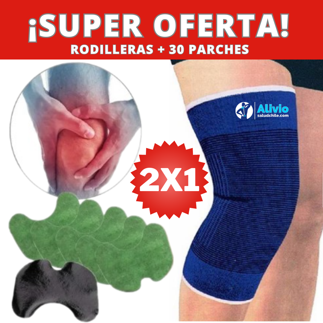 Rodillera + Juego de 30 Parches Antiinflamatorios